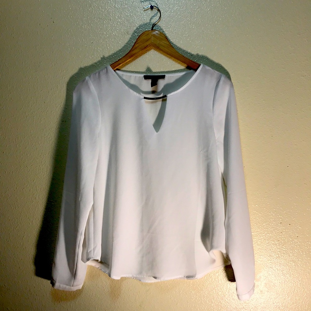 Forever 21 Long Sleeved White Top